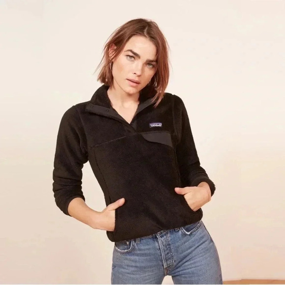 Patagonia Worn Wear Re-Tool Jacket Black Size M EUC - Picture 2 of 8